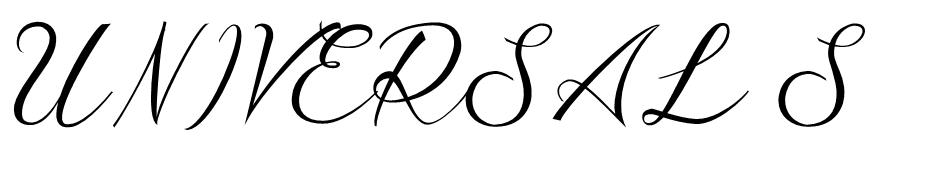 Universal Script font